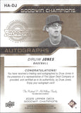 2023 Druw Jones Upper Deck Goodwin Champions AUTO ROOKIE AUTOGRAPH RC #HA-DJ Arizona Diamondbacks