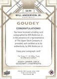 2023 Will Anderson Jr. Upper Deck Goodwin Champions GOUDEY ROOKIE AUTOGRAPH RC AUTO #GA-WI Houston Texans Alabama Crimson Tide