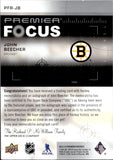 2023-24 John Beecherl Upper Deck Premier FOCUS ROOKIE AUTO PATCH 32/175 RC AUTOGRAPH #PFR-JB Boston Bruins