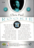 2005-06 Chris Paul Upper Deck SP Signature Edition ROOKIE 278/499 RC #104 New Orleans Hornets