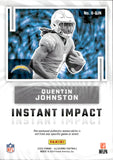 2023 Quentin Johnston Panini Illusions INSTANT IMPACT ROOKIE PATCH 10/25 RC #II-QJN Los Angeles Chargers