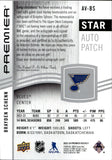 2023-24 Brayden Schenn Upper Deck Premier STAR AUTO PATCH 30/49 AUTOGRAPH #AV-BS St. Louis Blues