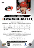 2024-25 Bradly Nadeau Upper Deck SP Authentic FUTURE WATCH ROOKIE AUTOGRAPH 73/999 RC AUTO #148 Carolina Hurricanes