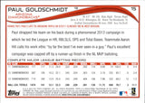 2014 Paul Goldschmidt Topps SABERMETRIC STATS SP SHORT PRINT #15 Arizona Diamondbacks