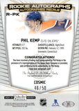 2024-25 Phil Kemp OPC Platinum COSMIC ROOKIE AUTOGRAPH 46/50 RC AUTO #R-PK Edmonton Oilers