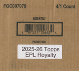 2025-26 Topps Royalty Premier League EPL Soccer Hobby, 4 Box Case