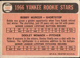 1966 Bobby Murcer Dooley Womack Topps ROOKIE STARS #469 New York Yankees 2