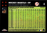 2007 Mickey Mantle Topps Chrome XFRACTOR #4 New York Yankees