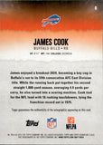 2025 James Cook Topps Signature Class AUTOGRAPH 175/225 AUTO #8 Buffalo Bills