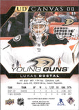 2022-23 Lukas Dostal Upper Deck SERIES ONE UD CANVAS YOUNG GUNS ROOKIE RC #C113 Anaheim Ducks