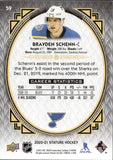 2020-21 Brayden Schenn Upper Deck Stature PORTRAIT RED 13/25 #59 St. Louis Blues