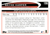 2012 Bryce Harper Topps Chrome ROOKIE RC #196 Washington Nationals 2