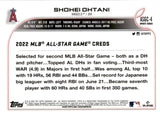 2022 Shohei Ohtani Topps Chrome ALL-STAR GAME REFRACTOR #ASGC-4 Los Angeles Angels