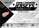 2014-15 Pavel Datsyuk Upper Deck Black Diamond DOUBLE DIAMOND JERSEYS #WINGS-PD Detroit Red Wings