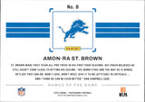 2025 Amon-Ra St. Brown Panini Photogenic NAMES OF THE GAME SP! #8 Detroit Lions