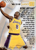 1996-97 Kobe Bryant Fleer LUCKY 13 ROOKIE RC #13 Los Angeles Lakers