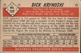 1953 Dick Kryhoski Bowman Color #127 St. Louis Browns BV$80