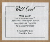 2026 Wild Card Haunted Hits: Lights Out! Mammoth Hobby, 12 Box Case