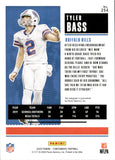 2020 Tyler Bass Panini Contenders ROOKIE TICKET AUTOGRAPH RC AUTO #254 Buffalo Bills