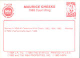 1986 Maurice Cheeks COURT KING #7 Philadelphia 76ers