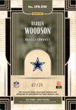 2022 Darren Woodson Panini Legacy PATCH AUTOGRAPH 7/25 AUTO #LPA-DW Dallas Cowboys
