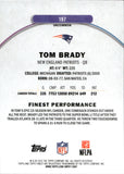 2025 Tom Brady Topps Finest BLUE REFRACTOR 128/150 #197 New England Patriots