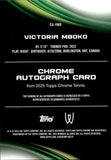 2025 Victoria Mboko Topps Chrome GREEN REFACTOR AUTOGRAPH 96/99 AUTO #CA-VMO TENNIS