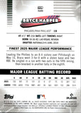 2026 Bryce Harper Topps Finest BLUE MINI DIAMOND REFRACTOR 23/150 #238 Philadelphia Phillies