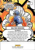 2025 Dalton Rushing Panini Donruss BOMB SQUAD PINK ICE 52/99 #5 Los Angeles Dodgers