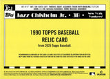 2025 Jazz Chisholm Jr. Topps 1990 DESIGN JERSEY RELIC #T90R-JCJ New York Yankees