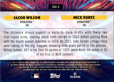 2025 Jacob Wilson Nick Kurtz Topps Cosmic Chrome STAR CLUSTERS #DSC-6 Oakland A's