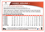 2013 Yadier Molina Topps PURPLE #4 St. Louis Cardinals