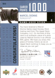 2002-03 Marcel Dionne Upper Deck FOUNDATIONS 1000 CAREER POINTS GAME-USED STICK 63/150 #D12 New York Rangers