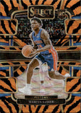 2023-24 Marcus Sasser Panini Select CONCOURSE TIGER STRIPE PRIZM ROOKIE RC #70 Detroit Pistons