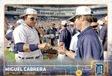 2015 Miguel Cabrera Topps SERIES 1 WEARING SUNGLASSES SP PHOTO VARIATION #200 Detroit Tigers