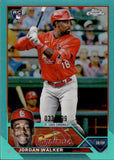 2023 Jordan Walker Topps Chrome AQUA REFRACTOR ROOKIE 33/199 RC #209 St. Louis Cardinals