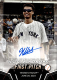 2024 Victor Wembanyama Topps Series 2 2023 FIRST PITCH AUTO 67/99 AUTOGRAPH #FPA-VW San Antonio Spurs