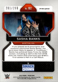 2022 Sasha Banks Panini Prizm WWE Red Prizm 201/299 #102 Friday Night Smackdown