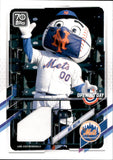 2021 Mr. Met Topps Opening Day GAME-USED MASCOT MEMORABILIA RELIC #MR-MM New York Mets
