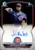 2023 Jefferson Rojas Bowman 1ST BOWMAN CHROME PROSPECT AUTOGRAPH AUTO #CPA-JR Chicago Cubs
