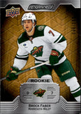 2023-24 Brock Faber Upper Deck Engrained ROOKIE OAK 46/399 RC #138 Minnesota Wild