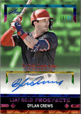 2024 Dylan Crews Leaf In The Game Used LEAF GOLD PROSPECTS RAINBOW AUTOGRAPH 19/25 AUTO #LGP-DC1 Washington Nationals