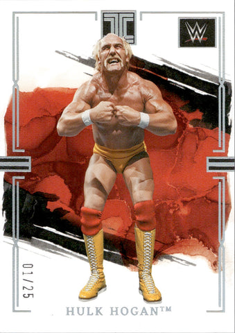 2023 Hulk Hogan Panini Immaculate Collection WWE HOLO SILVER 01/25 #96 WWE HOF