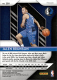 2018-19 Jalen Brunson Panini Prizm SILVER PRIZM ROOKIE RC #250 Dallas Mavericks