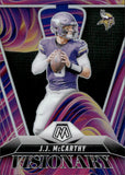 2025 J.J. McCarthy Panini Mosaic VISIONARY PRIZM #15 Minnesota Vikings