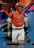 2021 Yadier Molina Topps Finest SKY BLUE REFRACTOR 162/300 #93 St. Louis Cardinals