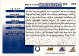 1998 Peyton Manning Score ROOKIE RC #233 Indianapolis Colts 1