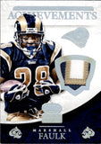 2015 Marshall Faulk Panini Crown Royale CROWNING ACHIEVEMENTS PATCH 8/10 #CA-MF St. Louis Rams