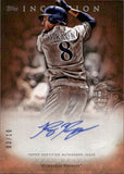 2017 Ryan Braun Topps Inception LEGENDARY DEBUT AUTOGRAPH ORANGE 3/10 AUTO #LDA-RB Milwaukee Brewers