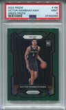 2023-24 Victor Wembanyama Panini Prizm GREEN ROOKIE RC PSA 9 #136 San Antonio Spurs 7190